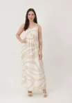 Платье макси Elara, Beige - фото 2