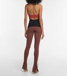 Топ с вырезом на шее Nensi Dojaka, Black Brown - фото 3