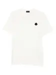 Футболка с нашивкой-логотипом MONCLER, белый - фото