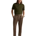 Мужская поло Polo Ralph Lauren, зеленый - фото 3