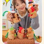 Плюшевый кулон капибара 13 см высота Doudou Beibei - фото 4