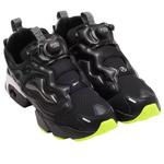Кроссовки Reebok x Aries InstaPump Fury 94 'Black Grey Lime' - фото 2