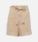 Джинсовые шорты ipolyte с высокой посадкой Marant Etoile, коричневый - фото