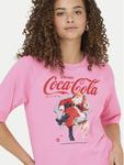Футболка regular fit Coca Cola 15355794 Only, розовый - фото 4