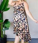 Платье-халат Wild Muse с коричневым леопардовым принтом DAVI & DANI - фото 2