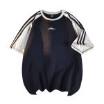 Футболка унисекс KW, цвет хизер серый и черный - фото 4