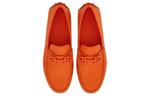 Gancini Leather Loafers Ferragamo, оранжевый - фото 5
