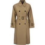 WEEKEND MaxMara Двубортное двустороннее тренч, Khaki - фото 3
