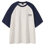 Футболка унисекс POINTLIMIT, цвет хизер серый и темно-синий - фото 6