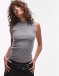 Топ Topshop slim tank in charcoal marl - фото