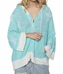 Я звезда худи с молнией в бирюзовом цвете POL - фото