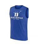 Мужская майка-топ Royal Duke Blue Devils Primetime Legend Lock Up Performance Muscle Nike - фото 2