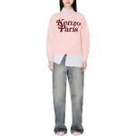 Свитшот женский Kenzo с принтом, розовый - фото 3