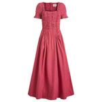 Платье миди с рюшами Raphaela Damson Madder, цвет berry - фото