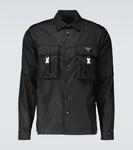 Рубашка из переработанного нейлона Prada, черный - фото