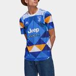 Футболка унисекс синяя Adidas, синий - фото 3