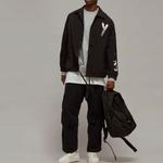 Свитшот с принтом логотипа Y-3, серый - фото 3