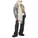 Шарф с бахромой и логотипом Acne Studios - фото 6