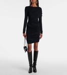 Мини-платье Denise из джерси с драпировкой Marant Etoile, Black - фото 2