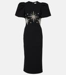 Платье миди Estella с декором Rebecca Vallance, черный - фото