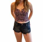 Детский цветочный топ в черном цвете Saltwater Luxe - фото