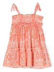 ZIMMERMANN Kids платье Raie, оранжевый - фото 2