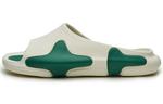 Шлепанцы Oasis унисекс белый/зеленый Eqlz Equalizer - фото