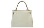 HERMES Сумка Kelly из коровьей кожи, женская, Glacier White - фото 3