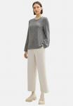 Топ с длинными рукавами GEMUSTERTES TOM TAILOR, серый - фото 4