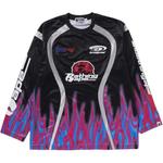 A BATHING APE Футболка Bape Flame Pattern Multilogo Relaxed Fit - фото 4