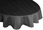 Вирт скатерть "LANGWASSER", овал Wirth 130х190 см, черный - фото