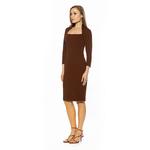 Женское миди-платье Alexia Admor, Brown - фото 3