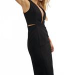 Студийное миди-платье Tamsyn в черном цвете SOVERE - фото 3