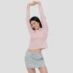 Свитшот женский GAP, синий - фото 5