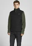 Стеганый жилет Jack & Jones "MULTI BODYWARMER COLLAR", черный - фото