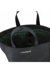 Сумка шоппер Lacoste текстильная с ремнем, черный - фото 3