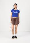 Футболка GAP LOGO MEET ME CROP CREW, Royal Gem/Black - фото 2