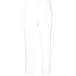 Crepe Cigarette Trousers Alexander McQueen, белый - фото