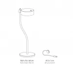 Настольная лампа Zafferano, черный - фото 2