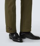 Хлопковые прямые брюки Dunhill, Olive - фото 6