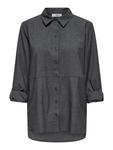 Рубашка JDY, темно-серый меланж - фото
