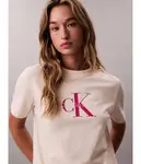 Футболка «Герой» Regular fit Calvin Klein Jeans, бежевый - фото 4