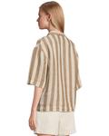 Рубашка Faherty Palma Linen Camp Shirt, цвет Cocoa Beach Stripe - фото 3