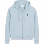 Ami Paris худи с логотипом и молнией AMIPARIS, синий - фото