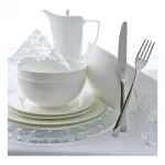 Круглая тарелка с крылышком Bone China Essential El Corte Inglés - фото 4