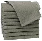 Гостевое полотенце Zollner 00000086 10er-Set, серо-коричневый - фото