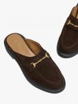 Dalton Suede Snaffle мюли-лоферы Russell & Bromley, Brown - фото 3