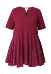 Футболка Ulla Popken TUNIC, Dark Cherry Red/Red - фото 6