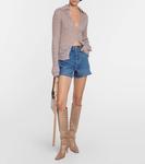 Шорты 50-х с высокой посадкой RE/DONE, синий - фото 2