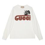 Футболка long sleeve skunk t-shirt 'white' Gucci, белый - фото
